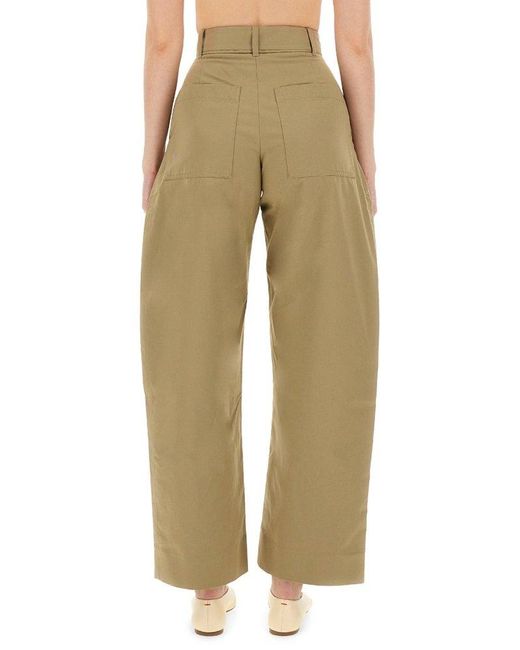 Studio Nicholson Natural Doring High Waisted Trousers