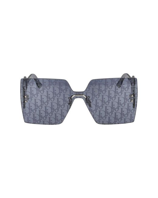 Dior Blue Square Frame Sunglasses
