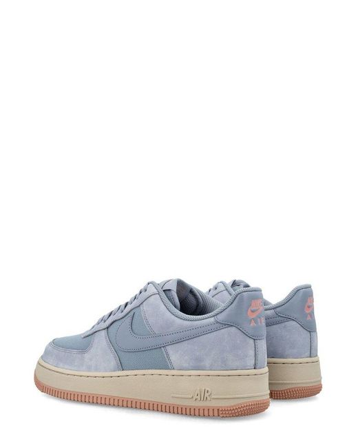 Nike Blue Air Force 1'07 Lx Logo Patch Sneakers