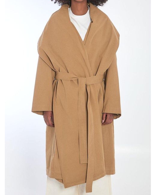 Veste manteau femme THE ROW coton trench niche créateur