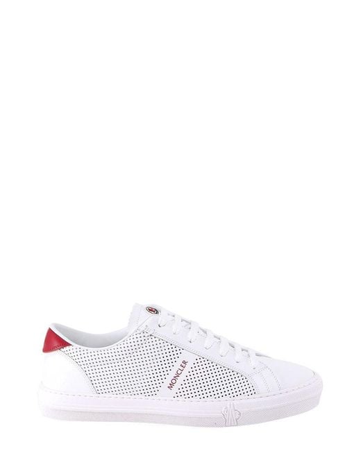Moncler White Low Top Sneakers for men