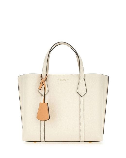 Tory Burch Natural Small Perry Triple-compartment Tote Bag