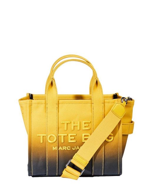 Marc Jacobs Orange The Ombre Canvas Small Tote Bag