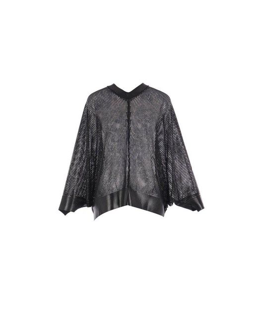 Junya Watanabe Black Bat Sleeved Oversized Sweater