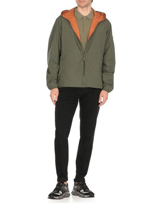Save The Duck Green Zayn Hooded Jacket for men