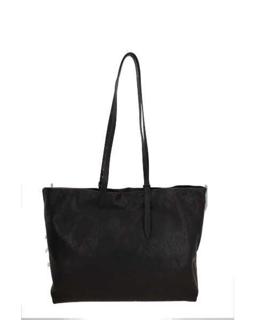 Ann Demeulemeester Black Buckle Detailed Tote Bag