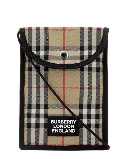 Burberry Multicolor Vintage Check Phone Crossbody Bag for men