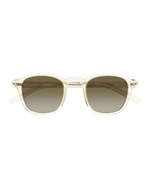 Saint Laurent Black Square Frame Sunglasses for men