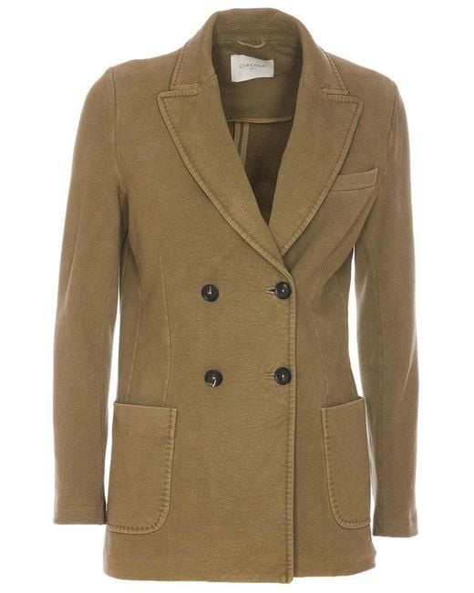 Circolo 1901 Green Double-Breasted Jacket