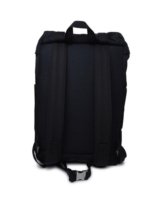 Off-White c/o Virgil Abloh Black Buckle Detailed Foldover Top Backpack for men