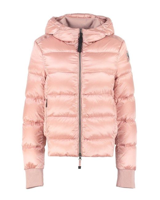 Parajumpers Synthetic Mariah Zip-up Down Jacket in Pink - Lyst