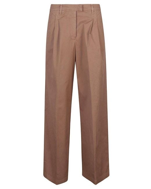 Pinko Brown Robotech Pleated Trousers