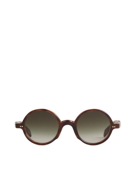 Cutler & Gross Metallic Round Frame Sunglasses for men