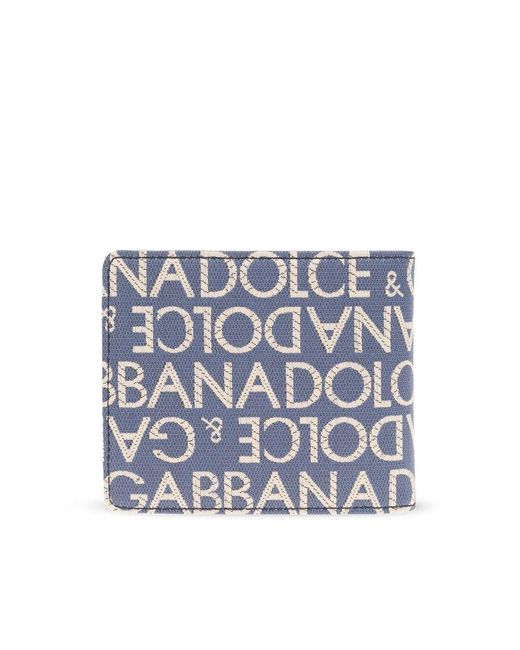 Dolce & Gabbana Blue Dolce & Gabbana Folding Wallet for men