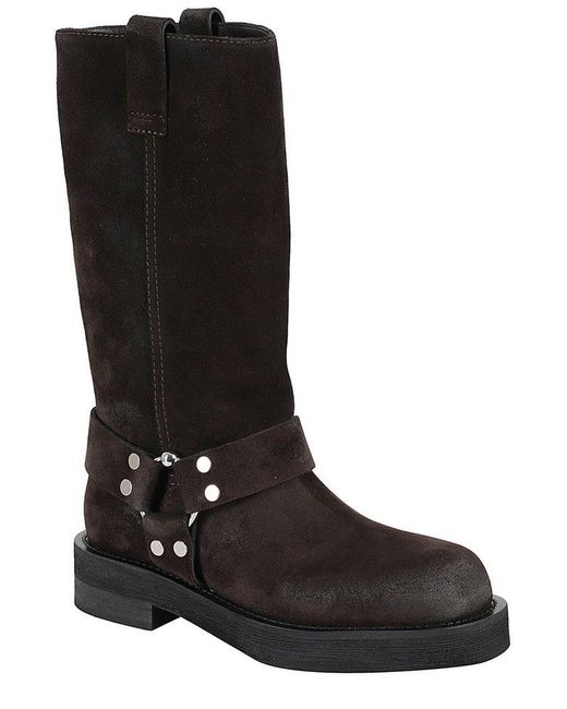 3Juin Black Harness Strap Boots