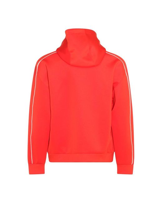 Gucci Red Logo Neoprene Hoodie for men