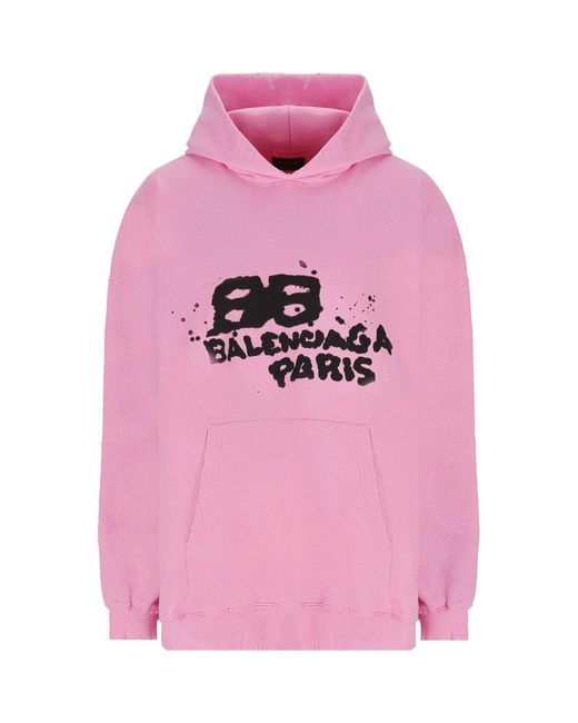 balenciaga sweatshirt pink