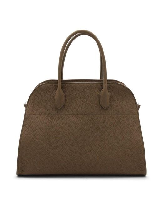 The Row Brown Soft Margaux 12 Tote Bag