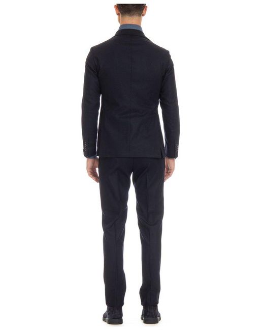 Tagliatore Blue Single-Breasted Tailored Suit for men