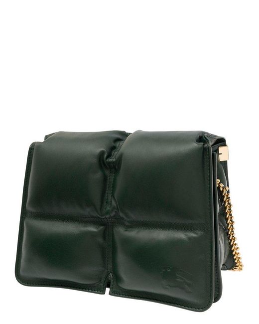 Burberry Green Quilted Snip Cross-body Bag