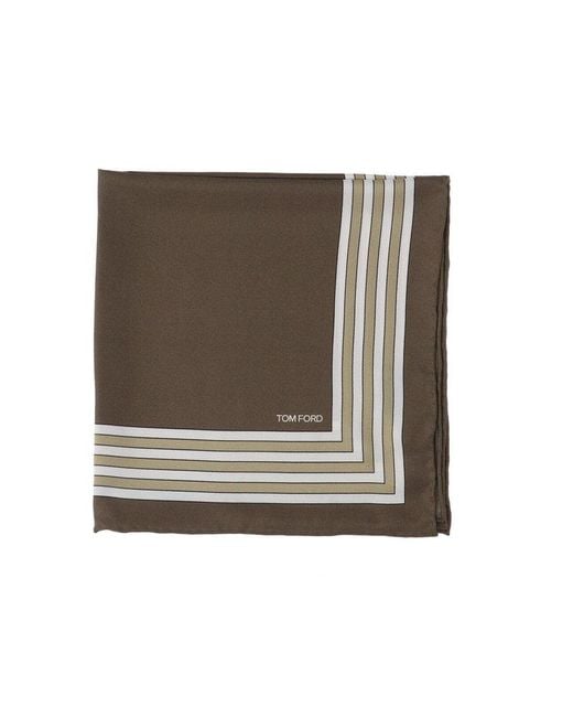 Tom Ford Multicolor Stripe-Detailed Scarf for men