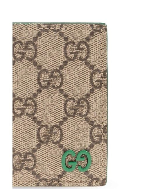 Gucci Green Monogrammed Bifold Wallet for men