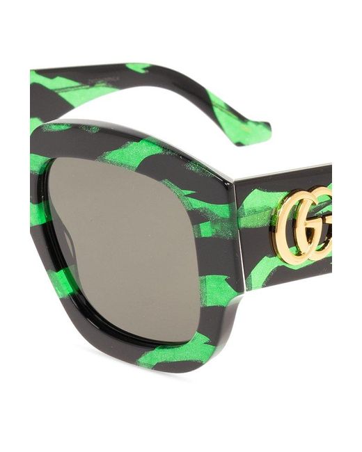 Gucci Green Sunglasses,