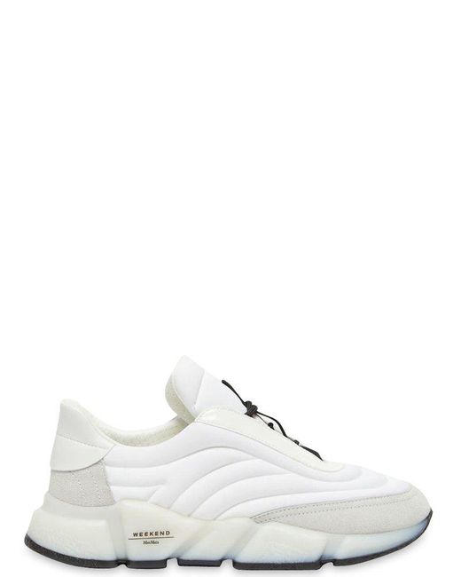 Weekend by Maxmara White Mana Lace-up Sneakers