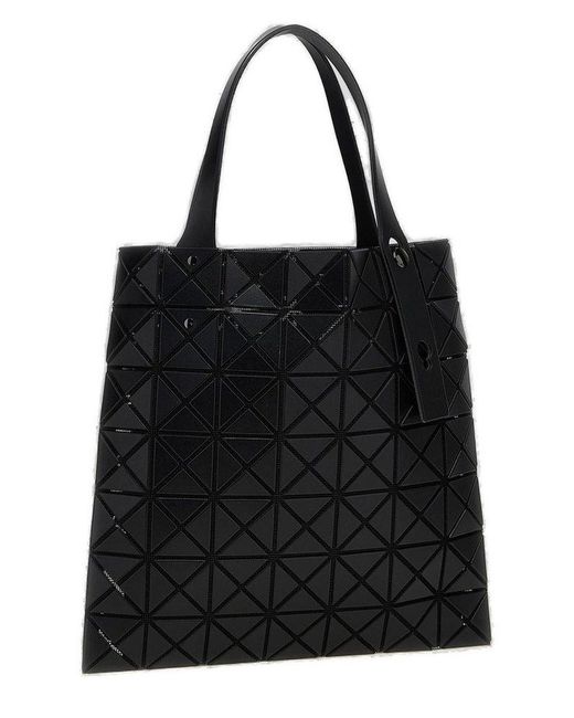 Issey Miyake Black Prism Top Handle Bag