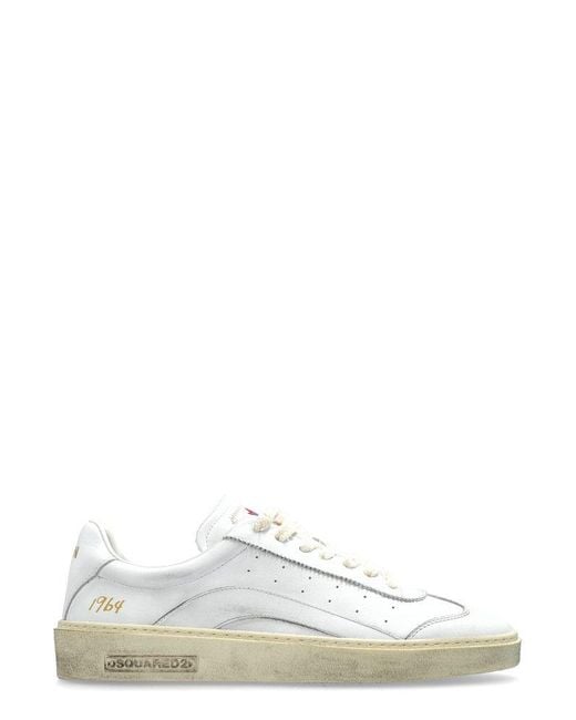 DSquared² White Rider Lace Up Sneakers for men