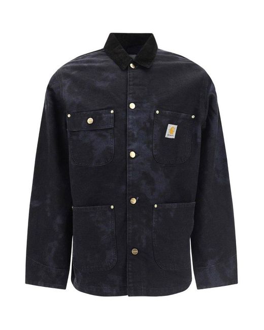 Carhartt Blue Wip Og Chore Chromo Buttoned Shirt Jacket for men