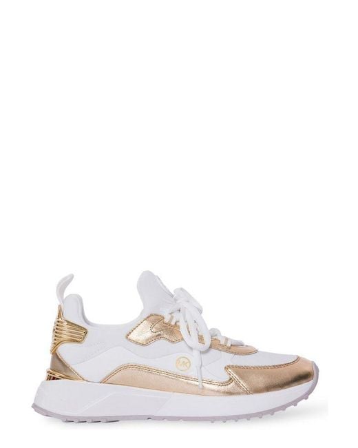 Michael Kors White Theo Lace-up Sneakers