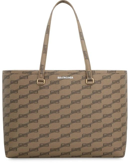Balenciaga Brown Signature Shopping Bag
