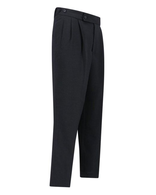 Needles Blue Wide Tailored Trousers for men