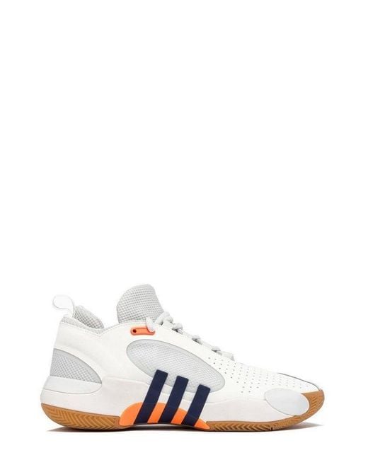 Adidas Originals White D.o.n. Issue 5 Basketball Mesh Sneakers for men