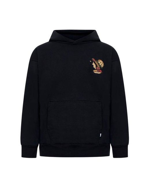 INBETWEENERS Black Graphic Hoodie Sweater for men