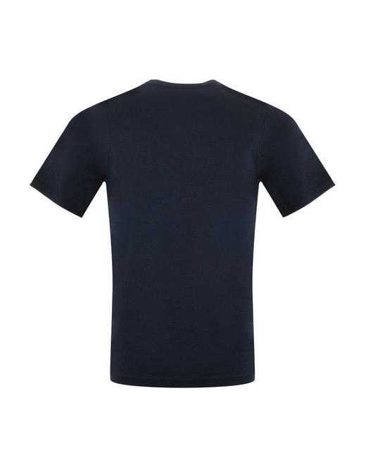 K-Way Blue Short-Sleeved Crewneck T-Shirt for men