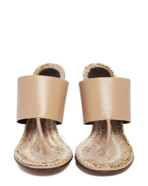 The Row Natural Signum Thong Strap Sandals