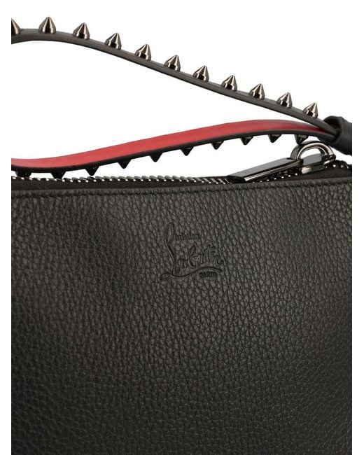 Christian Louboutin Cabata Zip-Up Clutch Bag in Black | Lyst