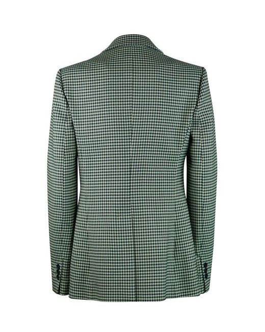 P.A.R.O.S.H. Green Double Breasted Tailored Blazer