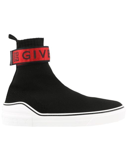 Givenchy Black George V Knit Sneakers for men