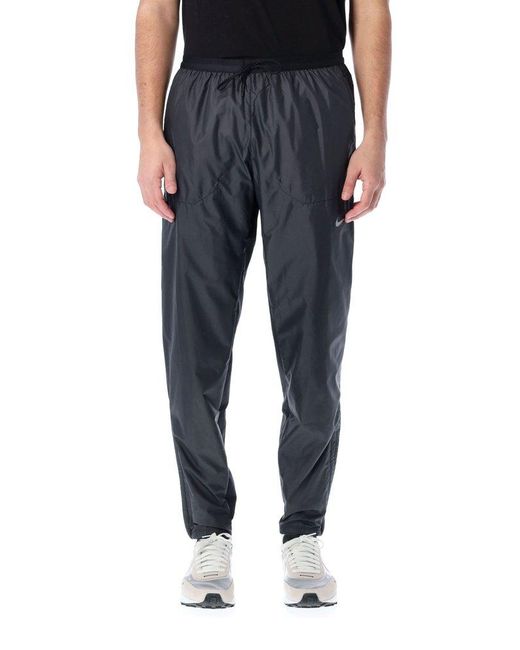 Nike Synthetic Logo Printed Drawstring Pants in Black for Men | Lyst Canada