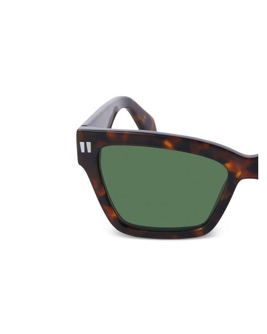 Off-White c/o Virgil Abloh Green Cat-eye Frame Sunglasses