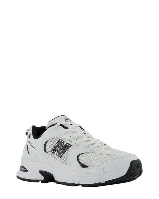 New Balance White 530 Lace-Up Sneakers for men