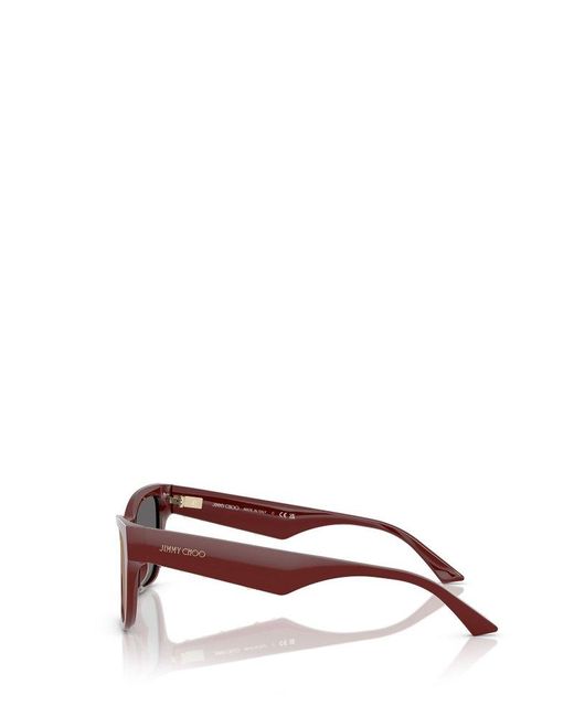 Jimmy Choo Gray Cat-Eye Frame Sunglasses