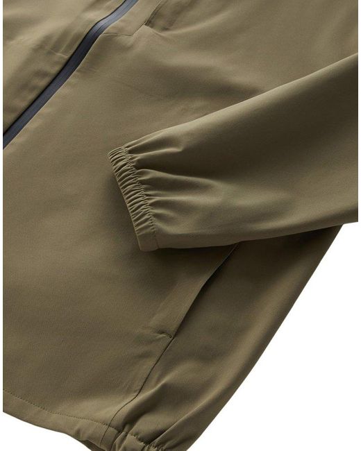 Woolrich Green Logo-patch Hooded Zipped Jacket for men