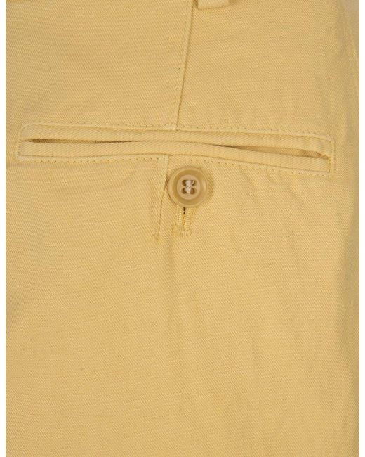 Aspesi Yellow High-rise Wide-leg Trousers