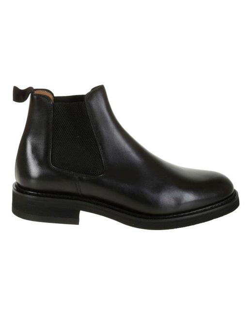 BERWICK  1707 Black Chelsea Boots for men