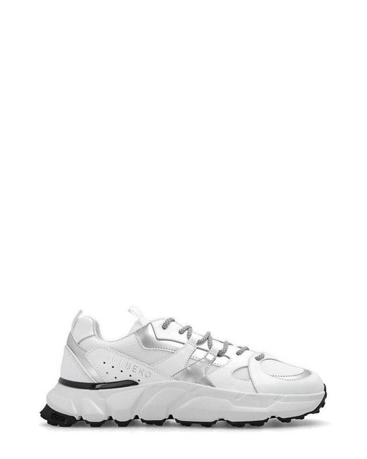 Iceberg Spyder Look Lace-up Sneakers in White for Men | Lyst