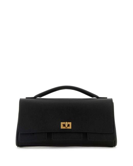 Balenciaga Black Bel Air Small Clutch Bag